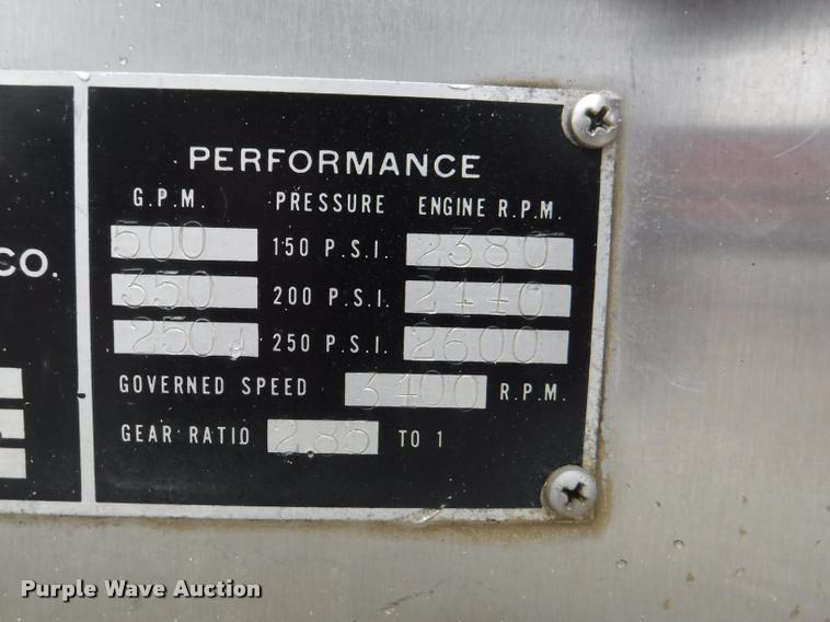 image for item DB3924 1984 Ford L8501 Louisville 101 tanker fire truck