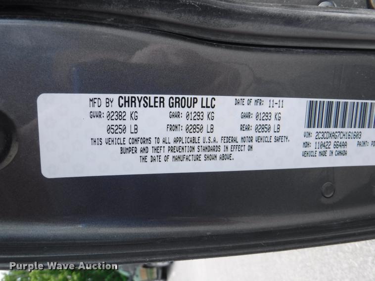 image for item DB3952 2012 Dodge Charger