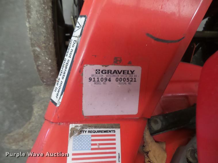 image for item DC9254 Gravely 911094 push mower
