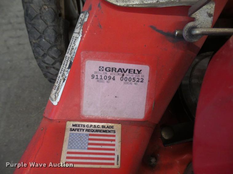 image for item DC9257 Gravely self-propelled push mower