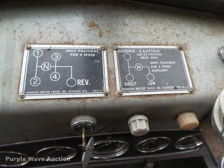 image for item DH9260 1960 Oshkosh W-B-906 flatbed truck