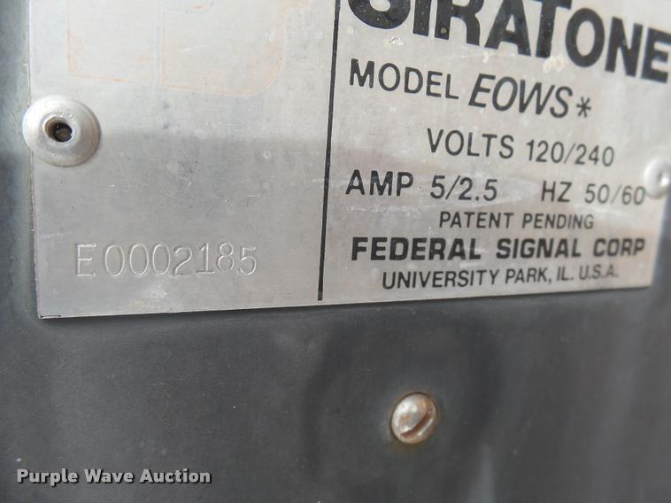 image for item DH9620 Federal Signal rotating siren