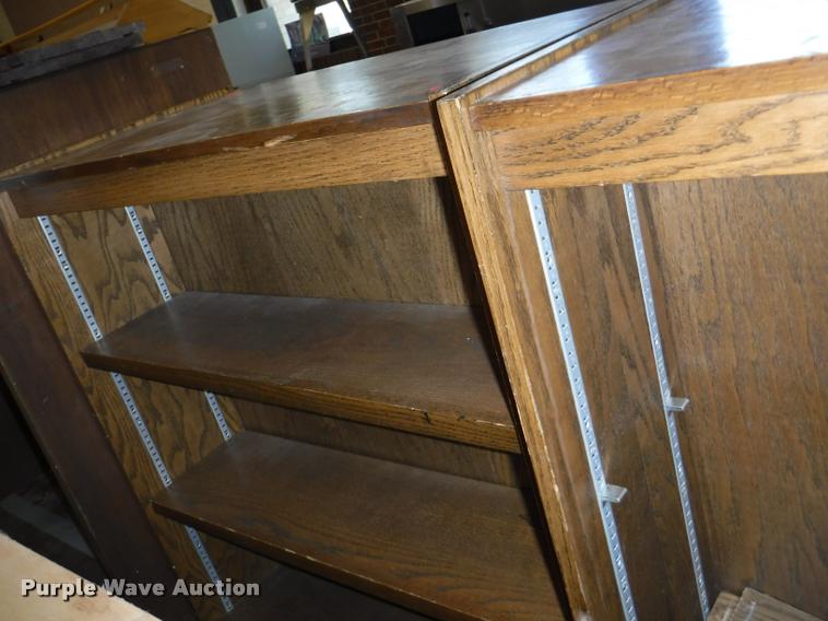 image for item DJ9032 (3) wood double sided book shelves