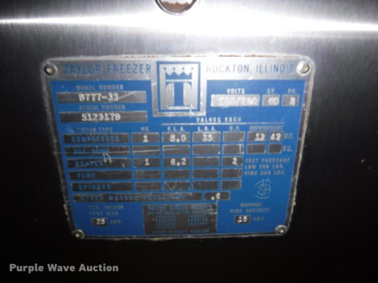 image for item DJ9035 Taylor soft serve ice cream machine