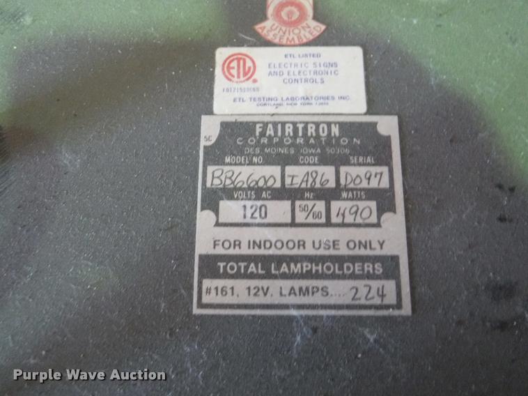 image for item DJ9042 Fair Play scoreboard