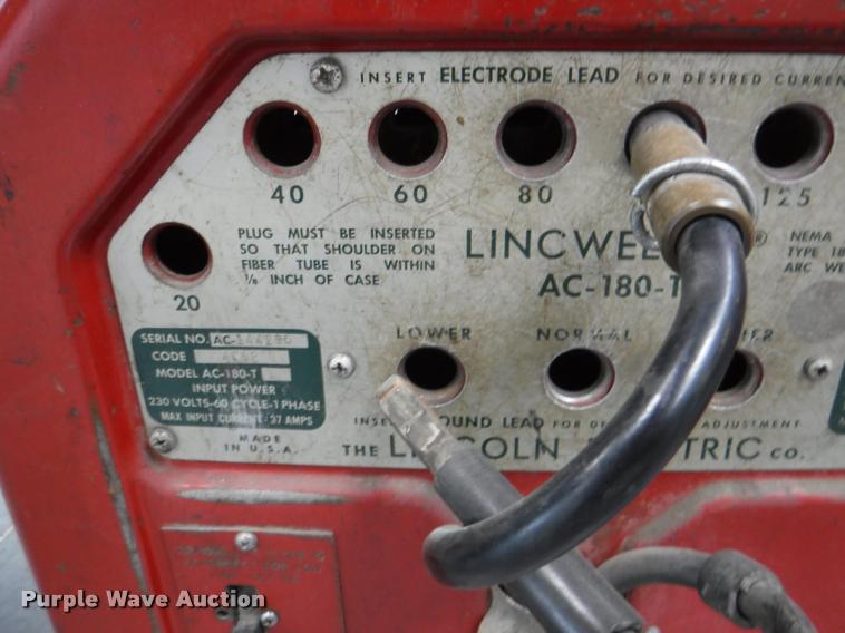 image for item DJ9133 Lincoln AC-180-T welder