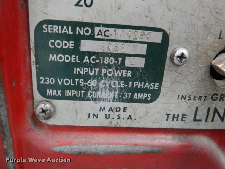 image for item DJ9133 Lincoln AC-180-T welder