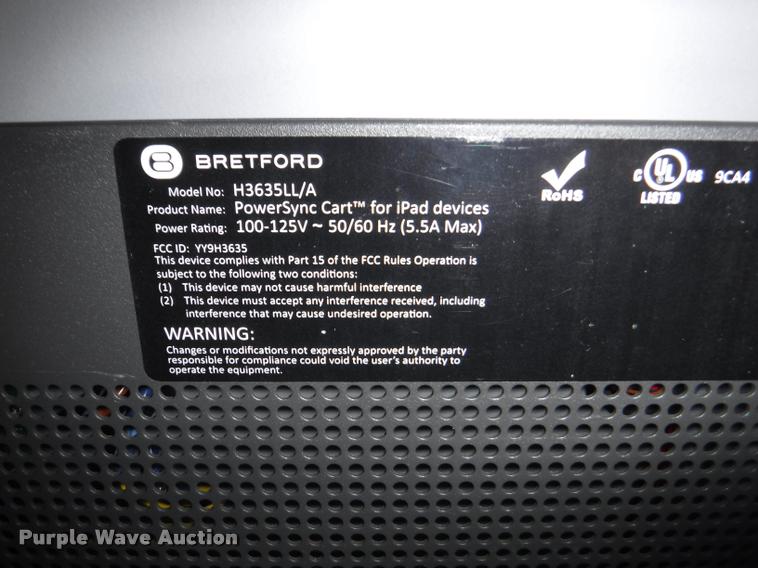 image for item DJ9223 (2) Bretford iPad charging carts