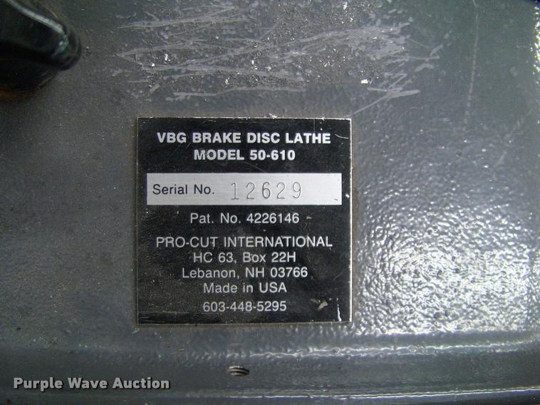 image for item DP9384 VBG brake disc lathe