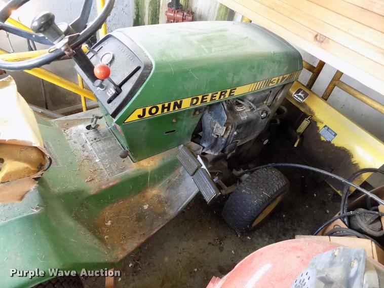 image for item DP9390 John Deere 317 lawn mower
