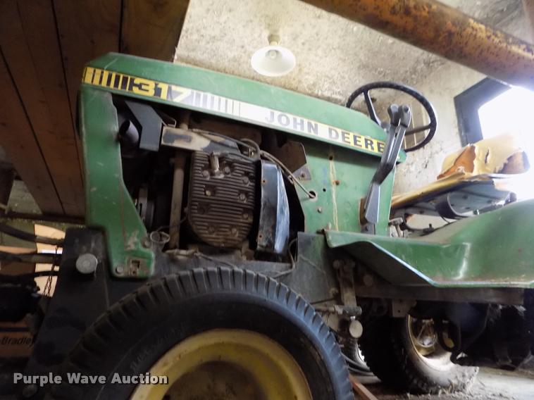 image for item DP9390 John Deere 317 lawn mower