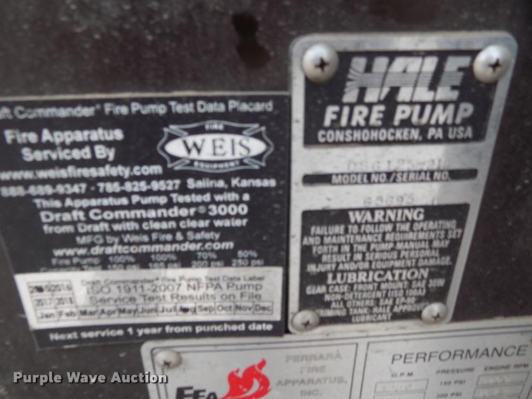 image for item DP9392 1994 Spartan Metro Star fire truck