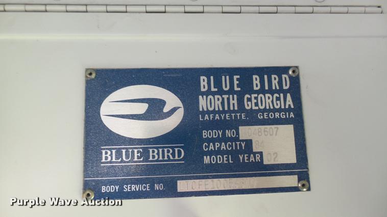 image for item DQ9185 2001 Blue Bird TC2000 school bus