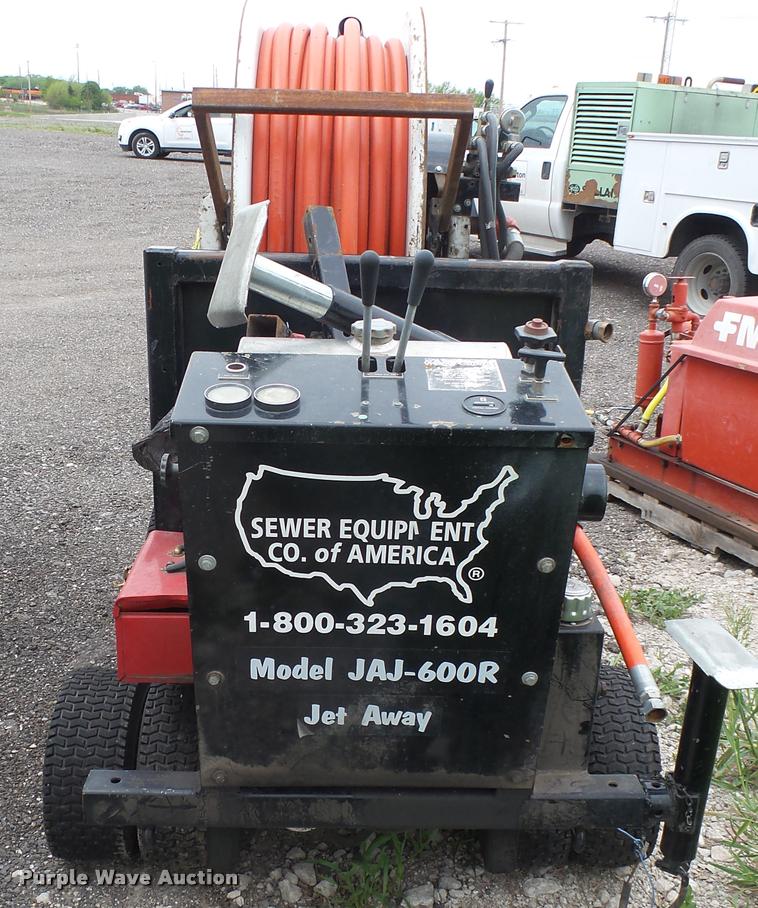 image for item DQ9204 Sewer Equip. Co JAJ-600R Jet Away sewer machine