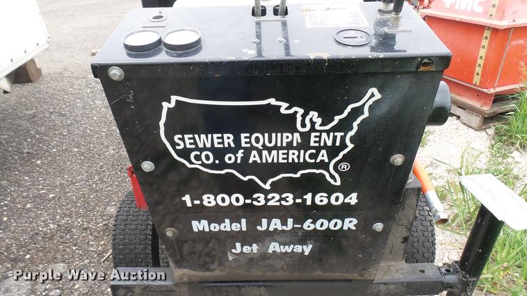 image for item DQ9204 Sewer Equip. Co JAJ-600R Jet Away sewer machine