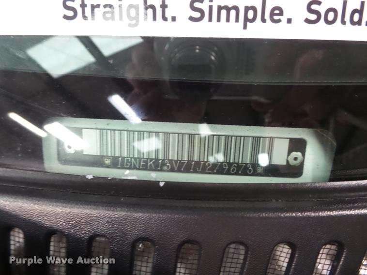 image for item K7644 2001 Chevrolet Tahoe SUV