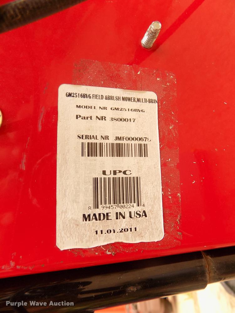 image for item AU9528 2014 Snapper GM2516BVG Field & Brush lawn mower