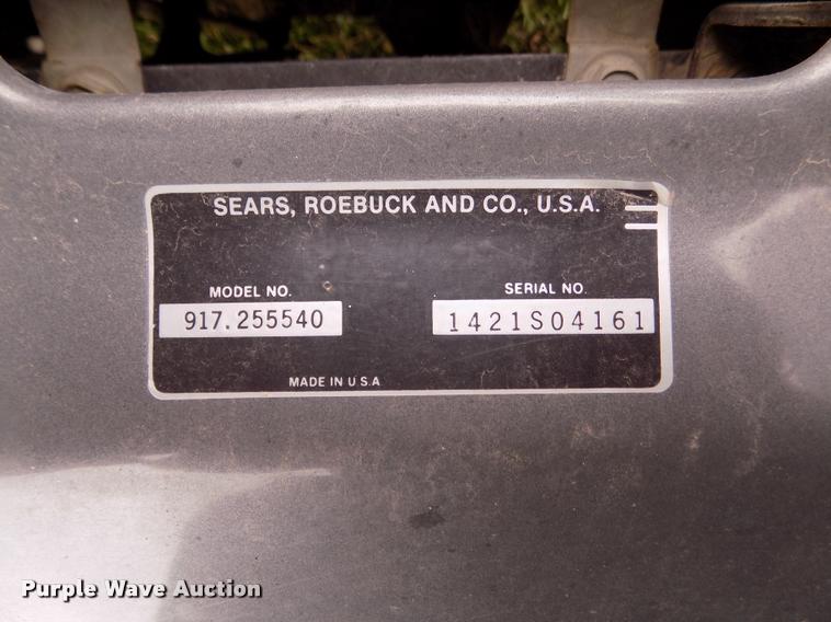 image for item AU9529 Sears Craftsman LT4000 lawn mower