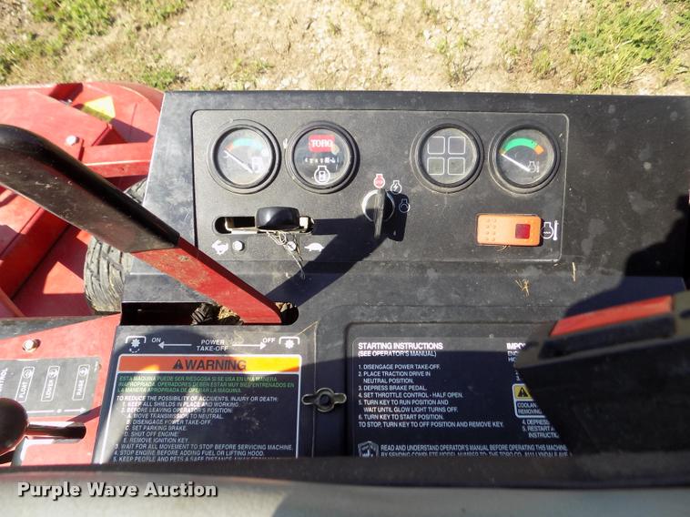 image for item DA0701 2010 Toro Ground Master 328D ZTR lawn mower