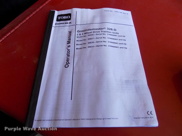 image for item DA0701 2010 Toro Ground Master 328D ZTR lawn mower