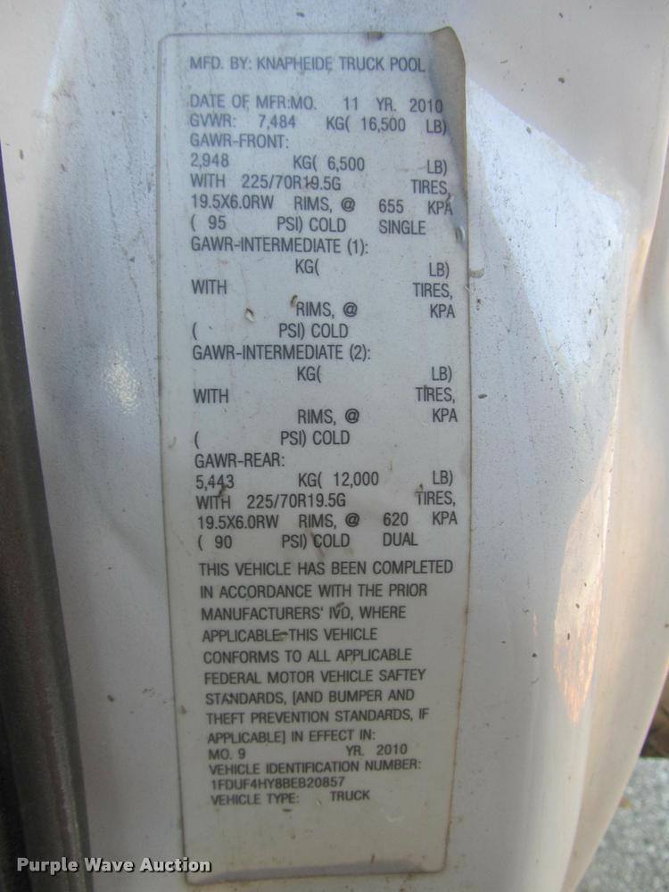 image for item DA1000 2011 Ford F450 service truck