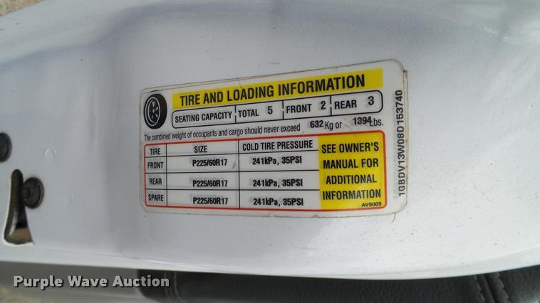 image for item DA6190 2008 Chevrolet Uplander Cargo van