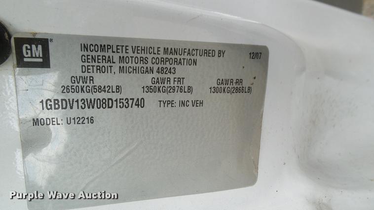 image for item DA6190 2008 Chevrolet Uplander Cargo van