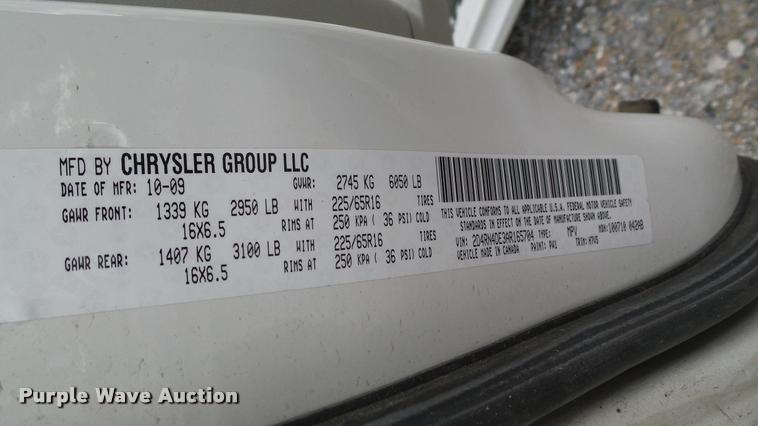 image for item DA6192 2010 Dodge Grand Caravan van