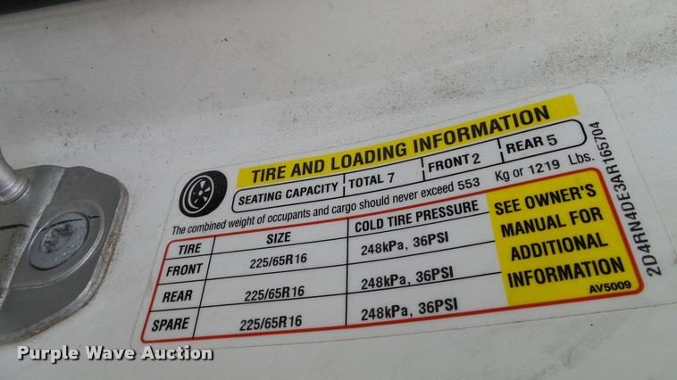 image for item DA6192 2010 Dodge Grand Caravan van