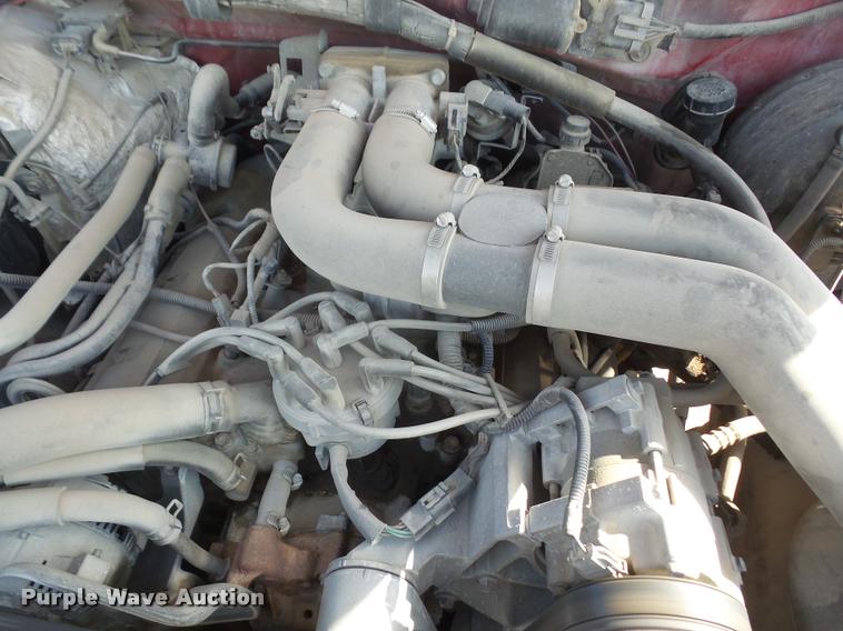 image for item DA6312 1997 Ford F350 Crew Cab flatbed pickup truck