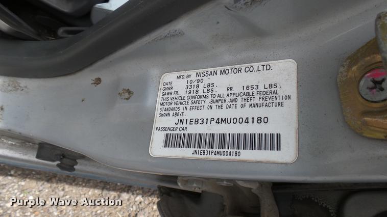 image for item DA7886 1991 Nissan Sentra