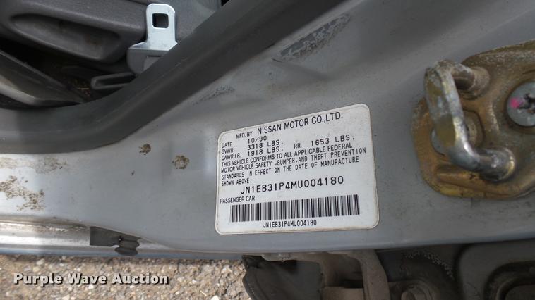 image for item DA7886 1991 Nissan Sentra