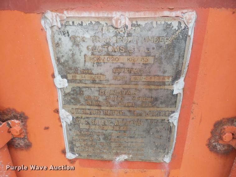 image for item DA8220 1987 Genstar storage container