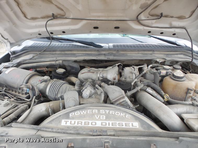 image for item DA8230 2008 Ford F350 Super Duty flatbed pickup truck with crane