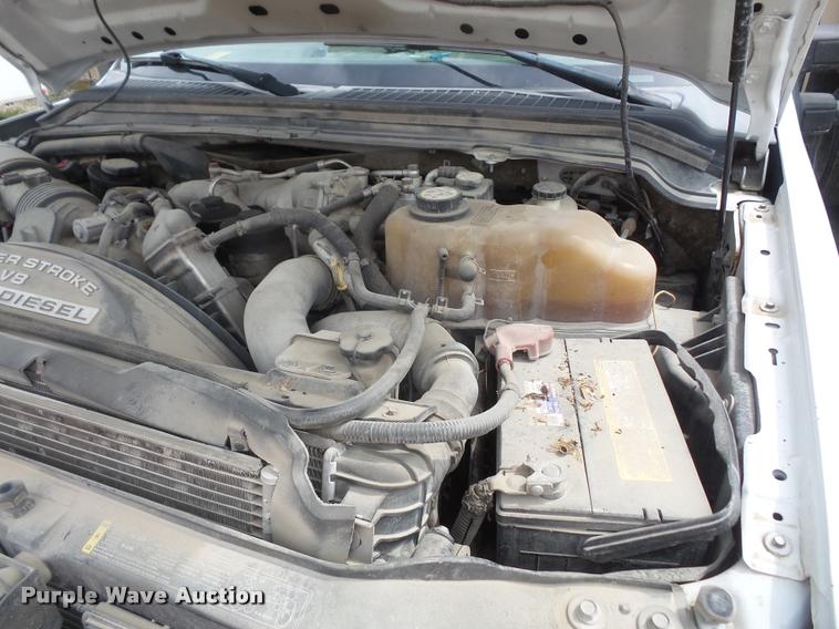 image for item DA8230 2008 Ford F350 Super Duty flatbed pickup truck with crane