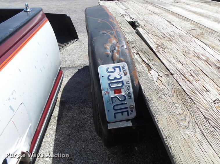 image for item DA9494 1980 shop built utility trailer