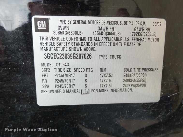 image for item DB0148 2009 Chevrolet Silverado 1500 Crew Cab pickup truck