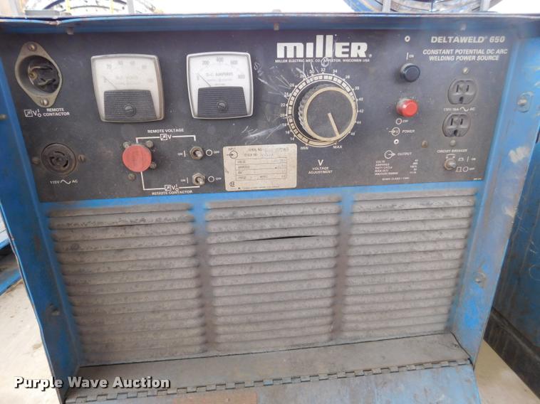 image for item DC9268 Miller Deltaweld 650 DC arc welder