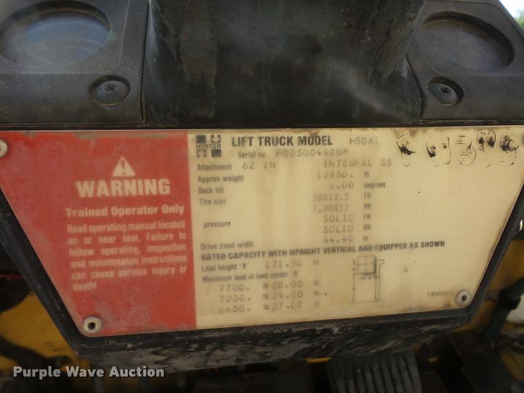 image for item DD9440 1992 Hyster H80X2 forklift