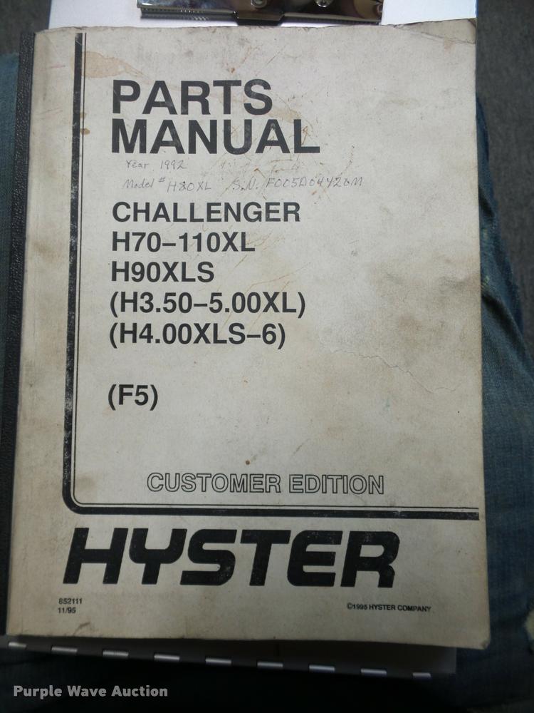 image for item DD9440 1992 Hyster H80X2 forklift