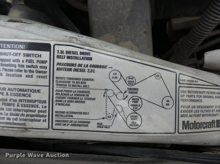 image for item DD9470 2003 Ford F350 flatbed pickup truck