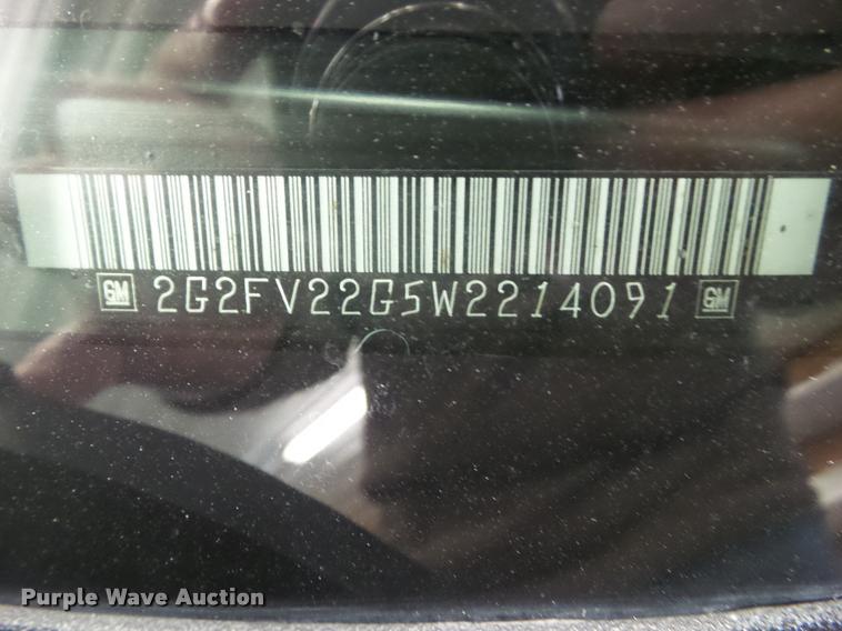 image for item DH9286 1998 Pontiac Firebird Formula Trans AM