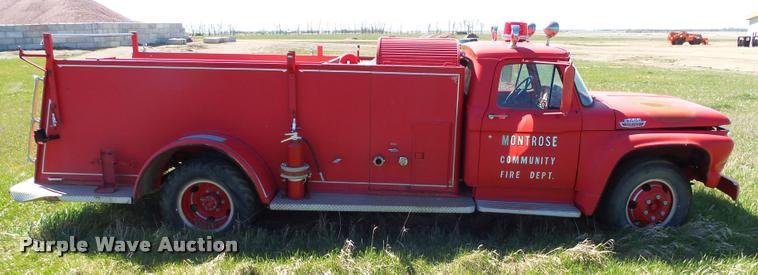 image for item DH9615 1965 Ford F600 fire truck