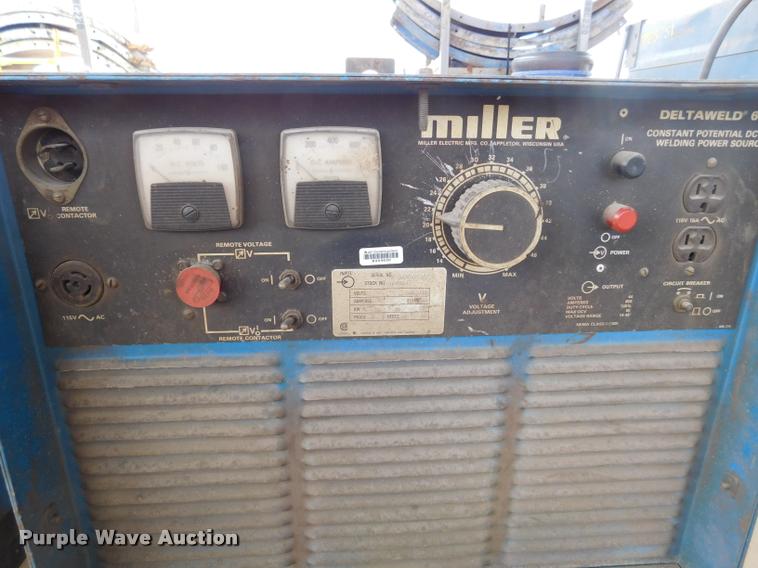 image for item DL9711 Miller Deltaweld 650 DC arc welder