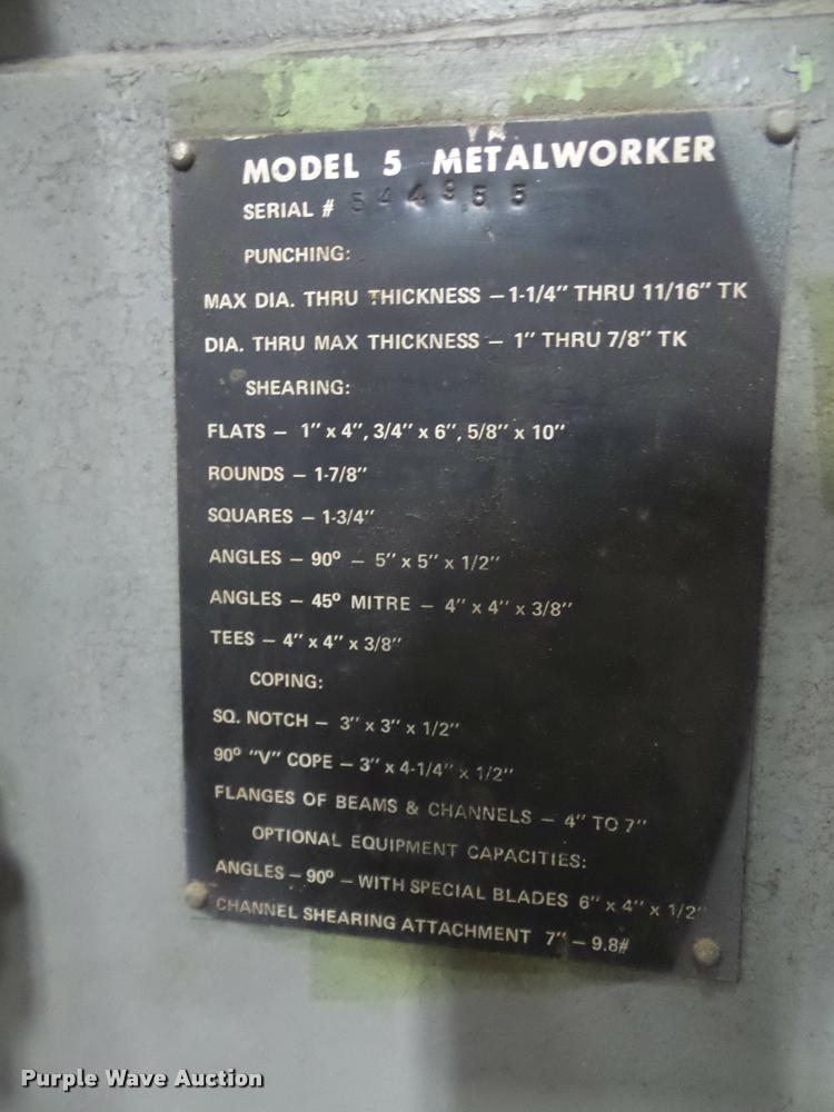 image for item DL9713 Hill Acme metal worker