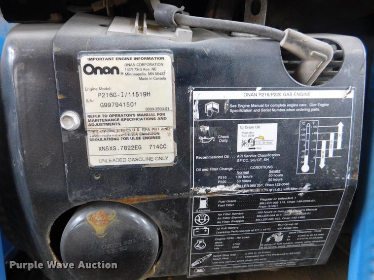image for item DL9717 Miller Bobcat 225 welder