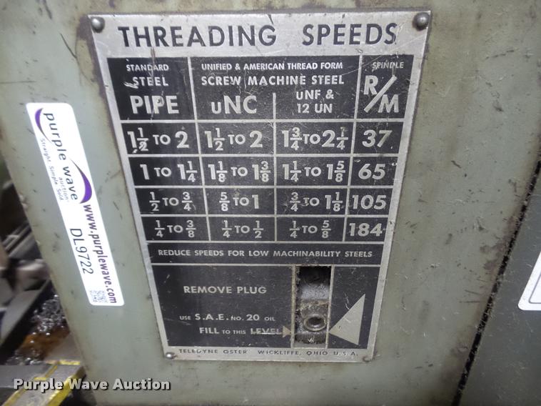 image for item DL9722 Oster 792-A threading machine