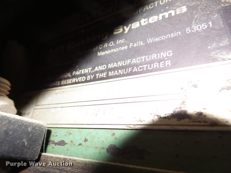 image for item DL9724 MG cutting system