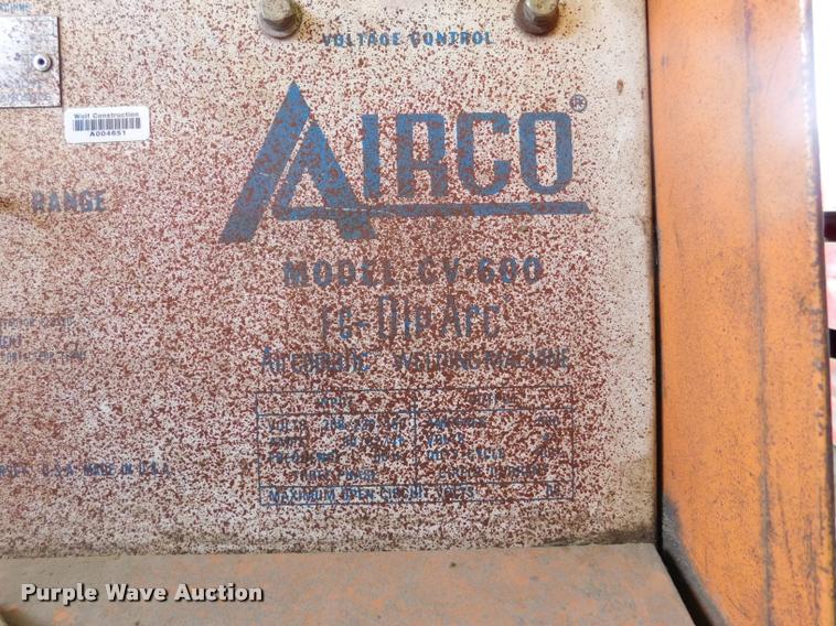 image for item DL9730 Airco CV600 arc welder