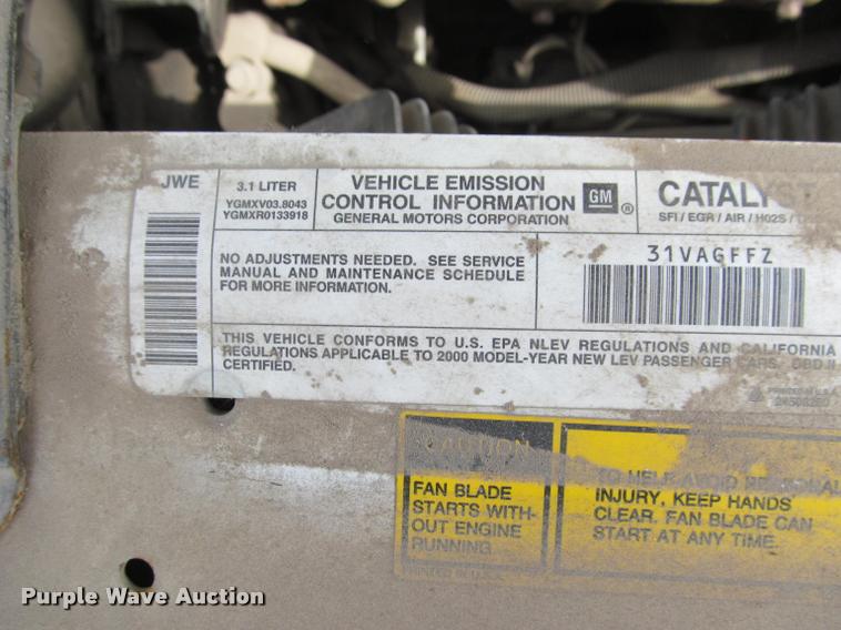 image for item J2565 2000 Chevrolet Lumina
